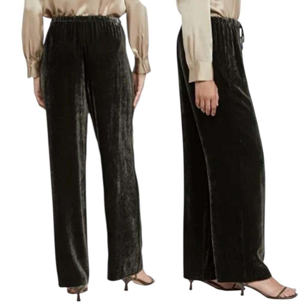 Theory Hunter Green Velvet Pants NWT Size S WhimsiGoth
